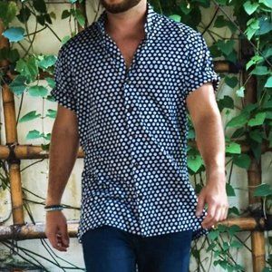 Kenny Flowers Daisy Dudes Short Sleeve Button Down